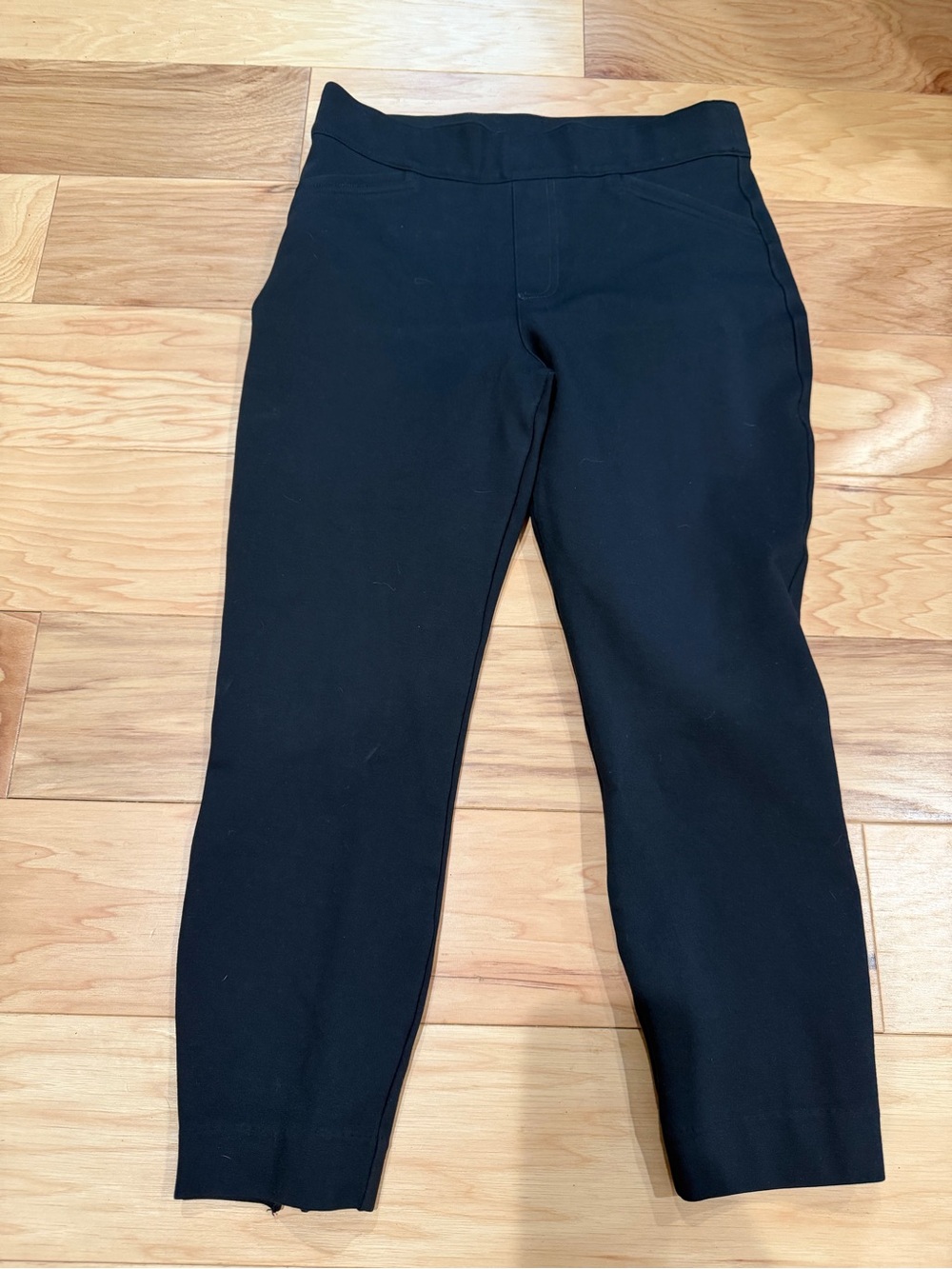 SPANX The Perfect Pant Backseam Skinny Black Pants Medium Petite